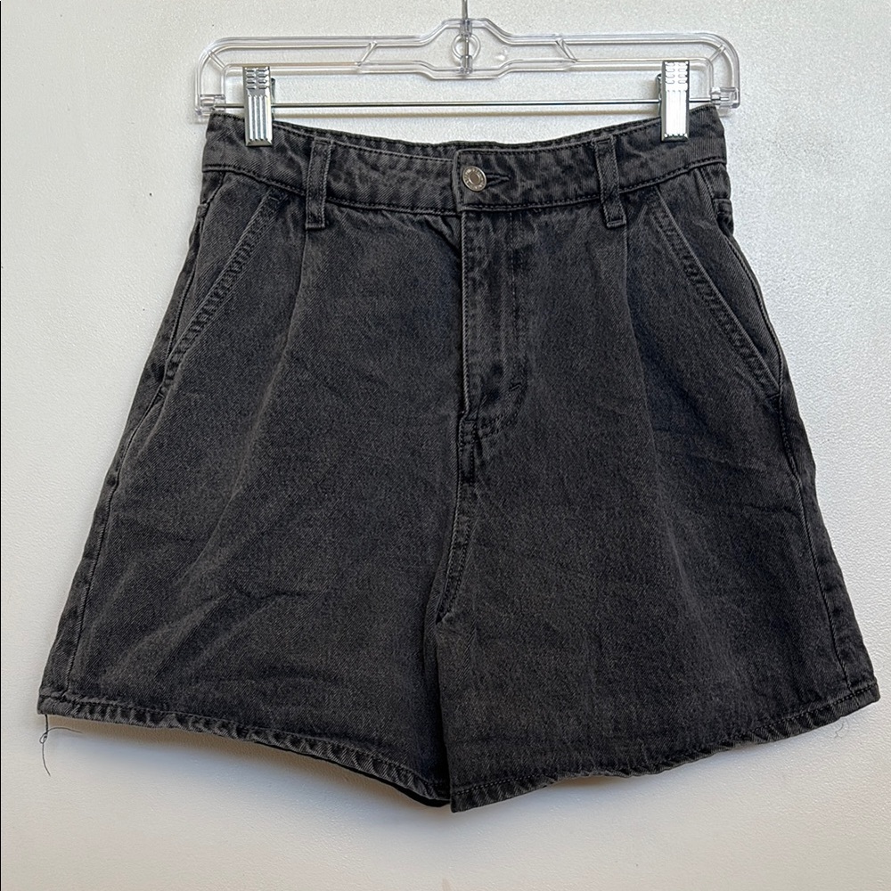 Classic Black Denim Women's Shorts